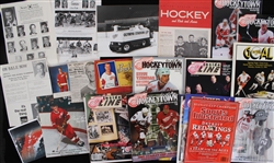 1960's-2000's Detroit Red Wings Publication Collection - Lot of 50