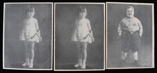1928-29 Mary Ann Jackson & Joe Cobb Hal Roachs Rascals of Our Gang 3.5" x 4.5" Photos - Lot of 3
