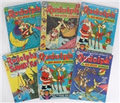 1975-78 Rudolph The Red Nosed Reindeer Oversize DC Comic Books - Lot of 6