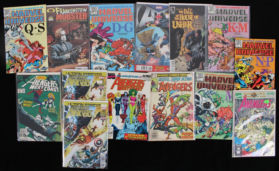 1970s-90s Comic Book Collection - Lot of 42 w/ X-Men, Avengers, Marvel Universe, Nick Fury Agent of Shield & More