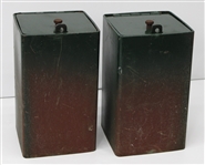 1960s Green Bay Packers Lambeau Field 7x7x12 Players Personal Locker Safes (Lot of 2) (Pepper Burruss Collection)