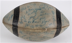 1950 Green Bay Packers Team Signed ONFL Bell Game Used Night Game Football w/ 35 Signatures Including Tony Canadeo, Billy Grimes & More (MEARS LOA / Full JSA Letter / Pepper Burruss Collection)