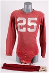 1946 Jack Wink Wisconsin Badgers Game Worn Football Jersey & Socks (MEARS LOA)