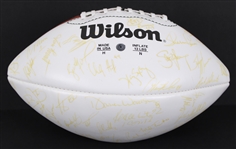 1996 NFC Pro Bowl Team Signed ONFL Tagliabue Autograph Panel Football w/ 50 Signatures Including Reggie White, Jerry Rice, Barry Sanders, Warren Moon & More (Pepper Burruss Collection)