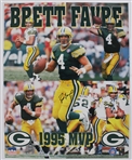 1995 Brett Favre Green Bay Packers Signed 16x20 MVP Poster (JSA / Pepper Burruss Collection)