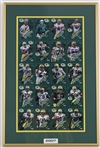 2007 Brett Favre, Aaron Rodgers, Mike McCarthy & more GB Packers Signed 15x22 Framed Uncut Card Sheet (JSA / Pepper Burruss Collection)