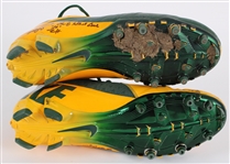 2012 Donald Driver Green Bay Packers Signed Game Worn Nike Cleats + Receiver Gloves (MEARS LOA / JSA / Pepper Burruss Collection) Final Season