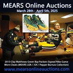 2013 Clay Matthews Green Bay Packers Signed Nike Game Worn Cleats (MEARS LOA / JSA / Pepper Burruss Collection)