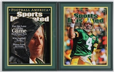 2006 Brett Favre GB Packers Signed 18x23 Sports Illustrated Covers (JSA / Pepper Burruss Collection)(Lot of 2)