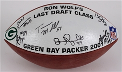 2001 Ron Wolfs Last Green Bay Packers Draft Class Signed ONFL Tagliabue Display Football w/ 6 Signatures (JSA / Pepper Burruss Collection)