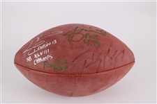 2016 Russell Wilson Jameis Winston Teddy Bridgewater Team Irvin Pro Bowl Quarterbacks Multi Signed ONFL Goodell Football (JSA / Pepper Burruss Collection)