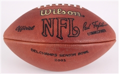 2001 LaDainian Tomlinson Senior Bowl MVP Signed ONFL Tagliabue Delchamps Senior Bowl Game Used Football (MEARS LOA / Pepper Burruss Collection)