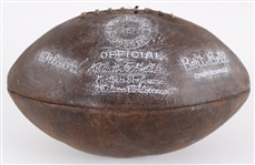 1945-59 Game Used ONFL Bert Bell Football (MEARS LOA / Pepper Burruss Collection)
