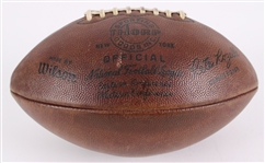 1969 Game Used ONFL Pete Rozelle Football (MEARS LOA / Pepper Burruss Collection)