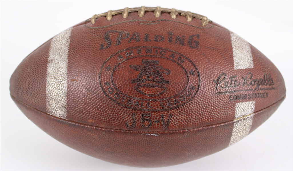 1966-69 Game Used ONFL Rozelle Night Game Football w/ White Stripes (MEARS LOA / Pepper Burruss Collection) 