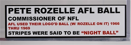 1966-69 Game Used ONFL Rozelle Night Game Football w/ White Stripes (MEARS LOA / Pepper Burruss Collection) 