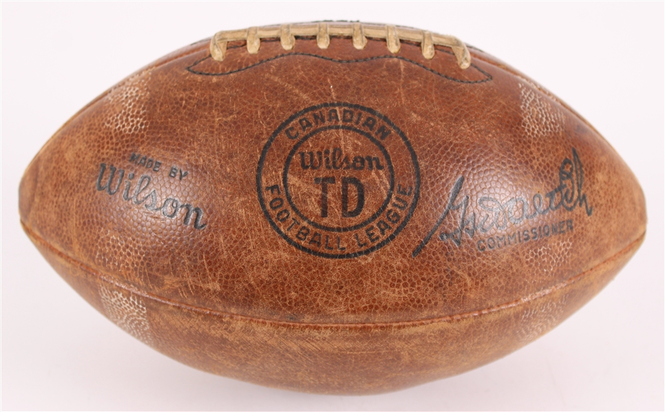 1965-66 Game Used Canadian Football League Official Sydney Halter Football (MEARS LOA / Pepper Burruss Collection)