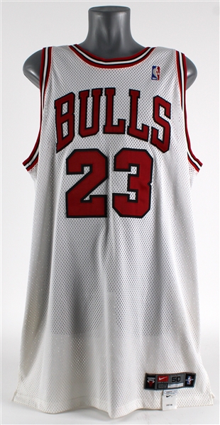1997-98 Michael Jordan Chicago Bulls Authentic Retail Jersey (MEARS LOA)