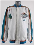 1997-98 Joe Dumars Detroit Pistons Game Worn Warm Up Jacket (MEARS LOA)