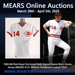 1985-86 Pete Rose Cincinnati Reds Signed Game Worn Home Jersey (MEARS A10 / William Henderson Letter) *JSA*