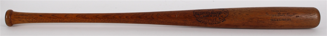 1925-26 George Babe Ruth New York Yankees H&B Louisville Slugger Professional Model Hickory Game Used Bat (MEARS A10, & PSA/DNA A9) 