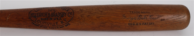 1925-26 George Babe Ruth New York Yankees H&B Louisville Slugger Professional Model Hickory Game Used Bat (MEARS A10, & PSA/DNA A9) 