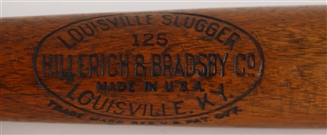 1925-26 George Babe Ruth New York Yankees H&B Louisville Slugger Professional Model Hickory Game Used Bat (MEARS A10, & PSA/DNA A9) 