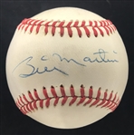 1984-89 Billy Martin New York Yankees Signed OAL Brown Baseball (*JSA Full Letter*)