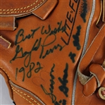 1982 Gaylord Perry Seattle Mariners Signed Mizuno Game Worn Mitt (MEARS LOA / Perry Letter) 300th Win Season