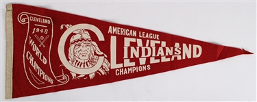 1948 Cleveland Indians World Champions Full Size Pennant