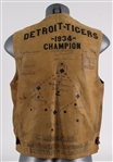 1934 MLB All Stars Multi Signed Philippines Pearl of the Orient Sea Leather Vest w/ 25+ Signatures Including Connie Mack, Jimmie Foxx, Mickey Cochrane, Hank Greenberg & More *Full JSA Letter*