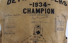1934 MLB All Stars Multi Signed Philippines Pearl of the Orient Sea Leather Vest w/ 25+ Signatures Including Connie Mack, Jimmie Foxx, Mickey Cochrane, Hank Greenberg & More *Full JSA Letter*