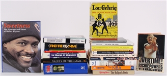 1940s-1990s Basketball, Baseball Books & more (Lot of 63)