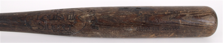 1981 Ed Miller Atlanta Braves Louisville Slugger Professional Model Game Used Bat (MEARS LOA)