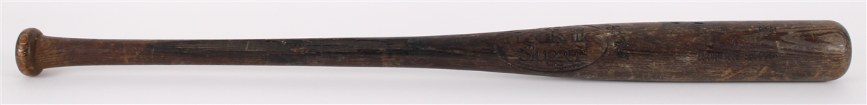 1981 Ed Miller Atlanta Braves Louisville Slugger Professional Model Game Used Bat (MEARS LOA)