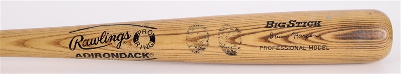 1986 Brian Harper Detroit Tigers Rawlings Adirondack Professional Model Game Used Bat (MEARS LOA)