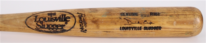 1986 David Engle Detroit Tigers Louisville Slugger Professional Model Game Used Bat (MEARS LOA)