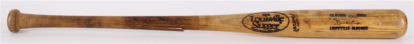 1986 David Engle Detroit Tigers Louisville Slugger Professional Model Game Used Bat (MEARS LOA)
