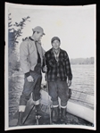 1950s Ted Williams 5"x7" B&W Fishing Photo (Ted Williams LOA)