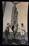 1950s Ted Williams 5.5"x9.5" B&W Fishing Photo (Ted Williams LOA)