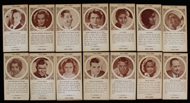 1930s W Unc Pull Here Jackie Cooper Marie Dressler  Lionel Barrymore June Clyde and More Cards (Lot of 28)