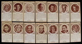 1930's W Unc Pull Here Jackie Cooper Marie Dressler  Lionel Barrymore June Clyde and More Cards (Lot of 28)