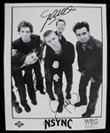 1990s-2000s Justin Timberlake Lance Bass and Joey Fatone Signed 8x10 NSync Photo (JSA)