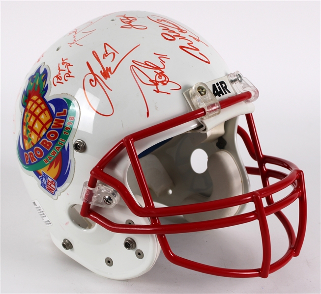 1998 AFC Pro Bowlers Multi Signed Full Size Helmet w/ 20 Signatures Including Tim Brown, Jonathan Ogden, Dermontti Dawson & More (JSA)