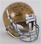 2000s Rudy Ruettiger Notre Dame Fighting Irish Signed Inscribed & Diagramed Full Size Display Helmet (JSA / Pepper Burruss Collection)