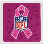 2010s Green Bay Packers Multi Signed 22" x 23" Breast Cancer Awareness Pink Ribbon Display w/ 25 Signatures Including Aaron Rodgers, Charles Woodson & More (JSA / Pepper Burrus Collection)