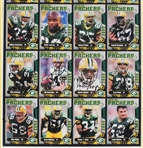 2000 Ron Wolf, Mike Sherman, LeRoy Butler & more GB Packers Signed 15x23 Framed Uncut Card Sheet (JSA / Pepper Burruss Collection)