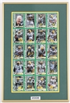 2008 Mike McCarthy, Aaron Rodgers, Donald Driver & more GB Packers Signed 15x22 Framed Uncut Card Sheet (JSA / Pepper Burruss Collection)
