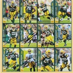 2018 Mike McCarthy, Aaron Rodgers, Randall Cobb & more GB Packers Signed 15x22 Framed Uncut Card Sheet (JSA / Pepper Burruss Collection)