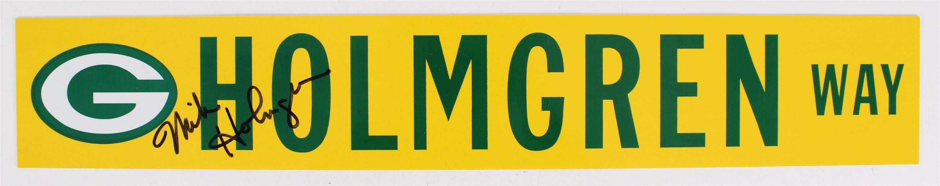 1992-98 Mike Holmgren Green Bay Packers Signed 4 x 23.5 Holmgren Way Sign (JSA / Pepper Burruss Collection)